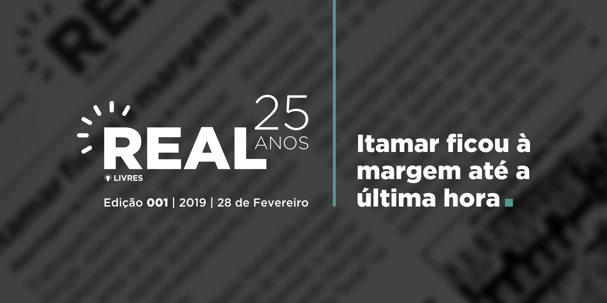 Itamar ficou à margem até a última hora #Real25Anos