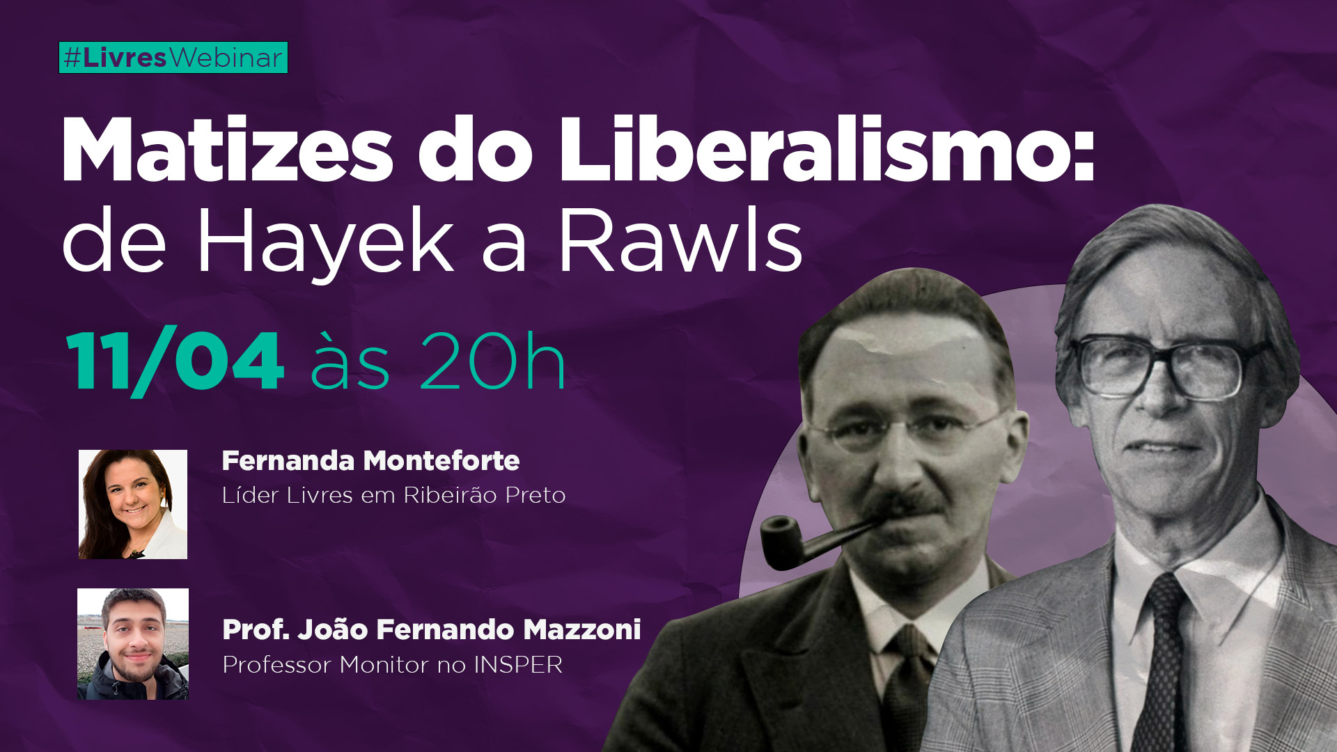 Webinar debate matizes do liberalismo nesta segunda