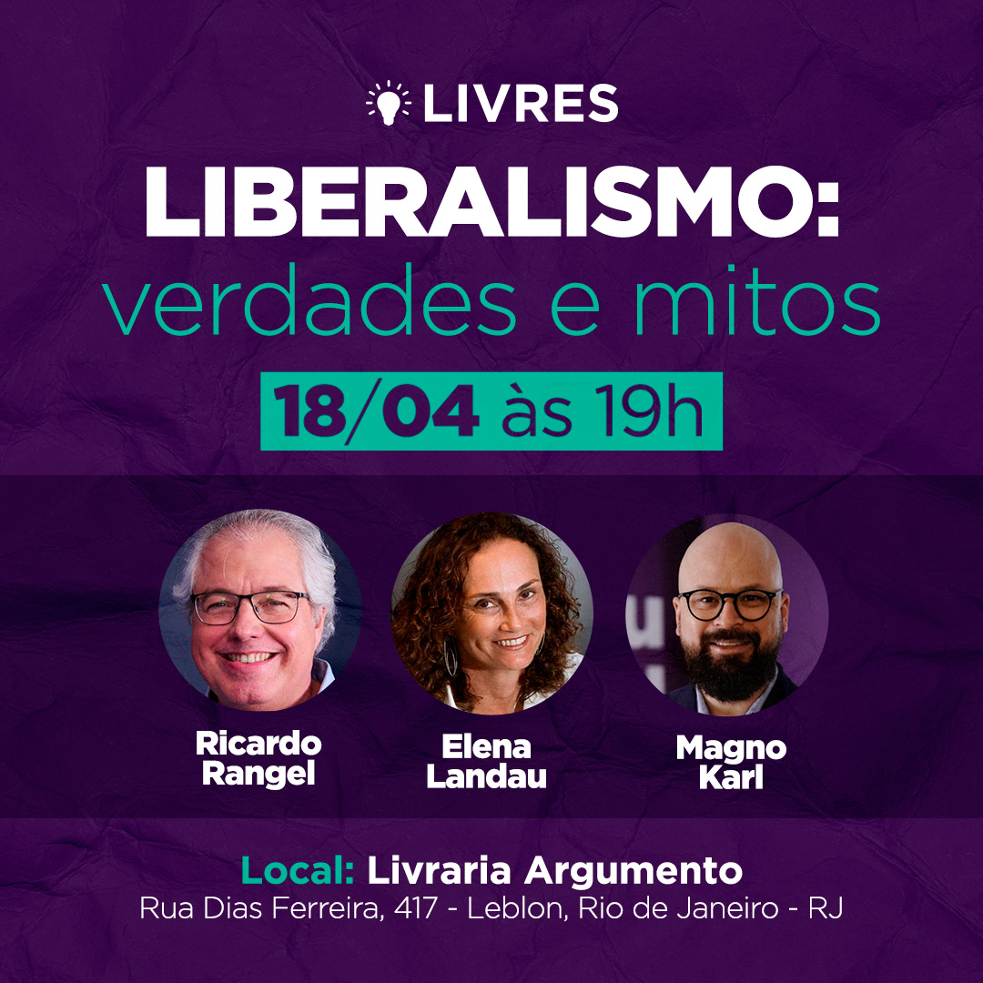 Elena Landau e Magno Karl participam de evento organizado por Ricardo Rangel no Rio de Janeiro