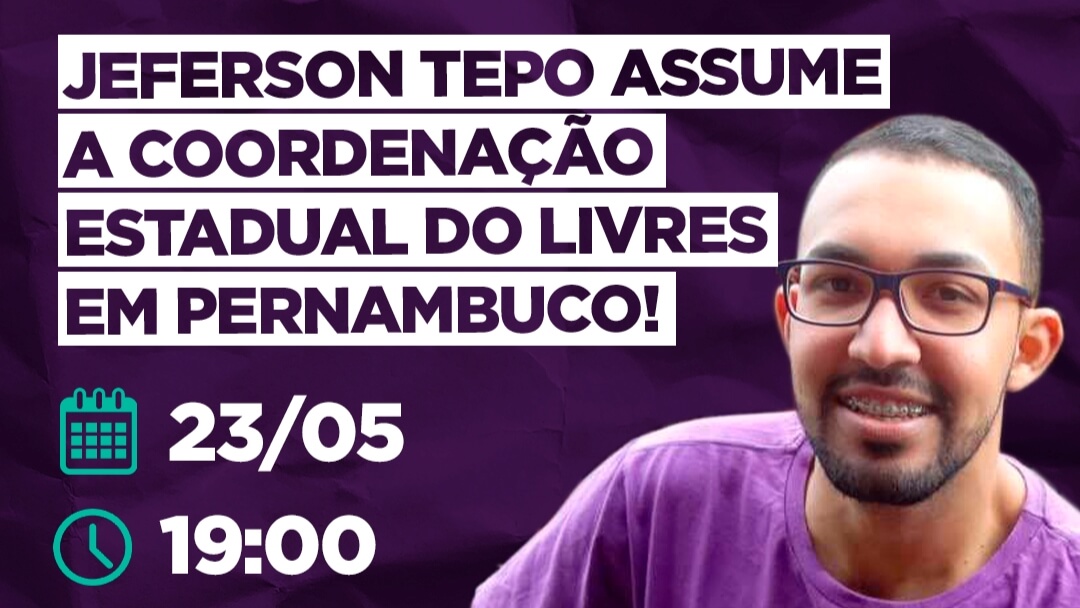 Jefferson Tepo é oficializado novo coordenador do Livres PE