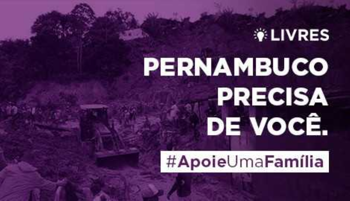 Livres inicia campanha para ajudar vítimas das chuvas de Pernambuco