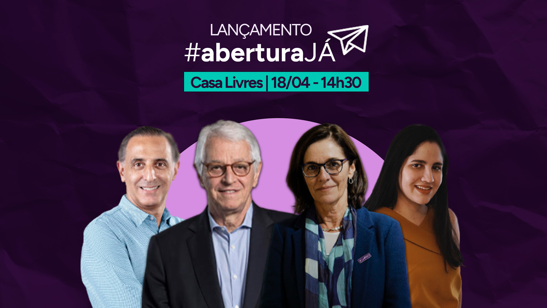 Livres promove lançamento da campanha #AberturaJÁ