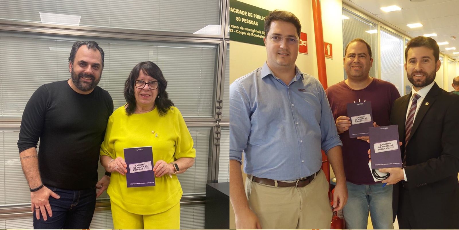 Coordenadores do Livres na Paraíba e São Paulo avançam na entrega do Caderno de Políticas Públicas