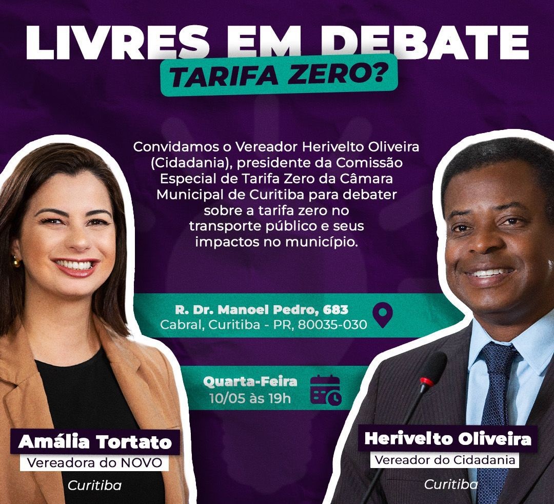 Núcleo do Livres no Paraná promove debate sobre tarifa zero no transporte público