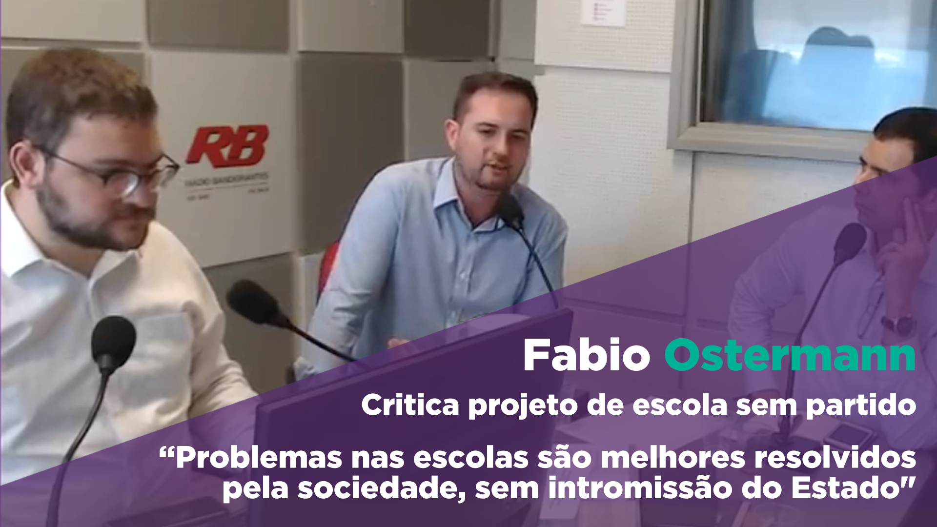 Fabio Ostermann critica projeto de escola sem partido