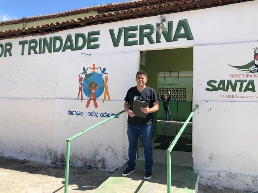 Ricardo Morais inicia Raio-X das Escolas com ajuda do Livres em Santa Luzia/PB