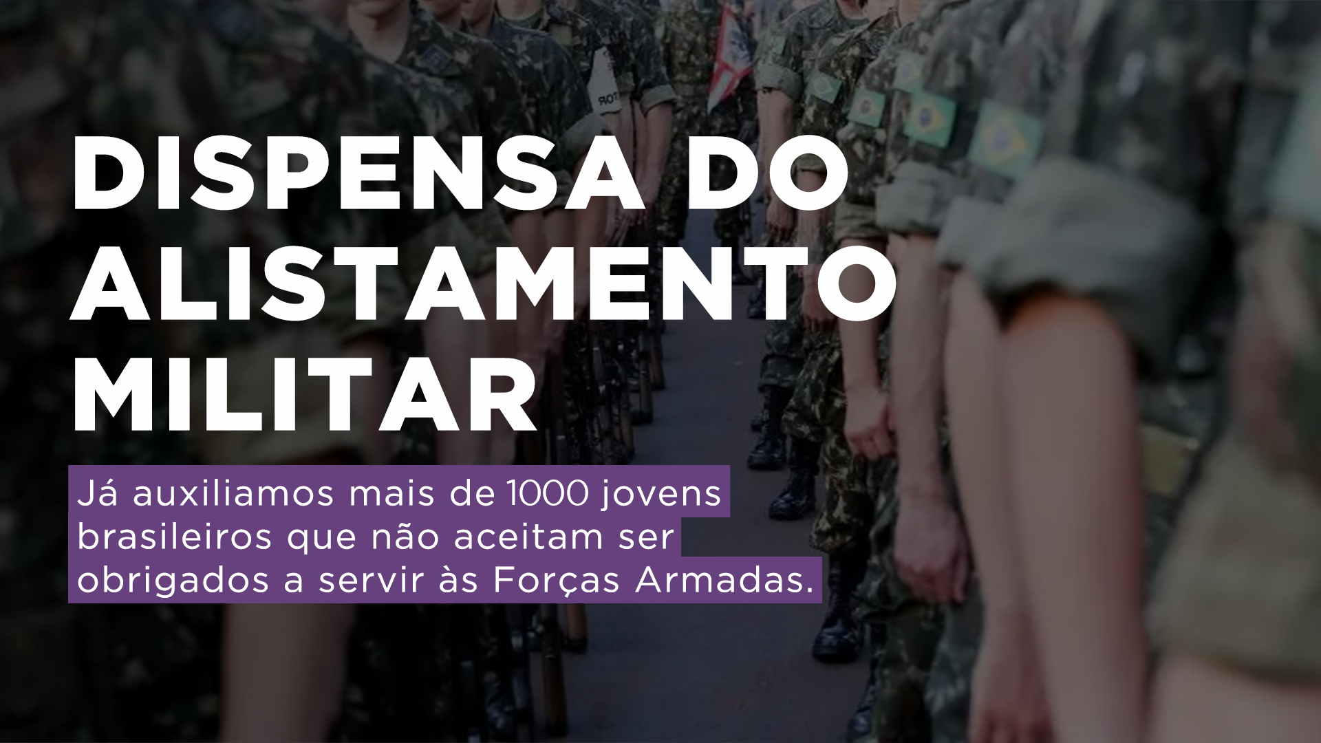 Alistamento militar: Livre do serviço militar obrigatório